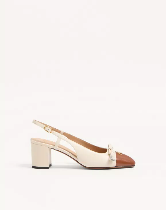 Valentino Valet Du Roi Kidskin Slingback Pumps 60Mm - Image 1